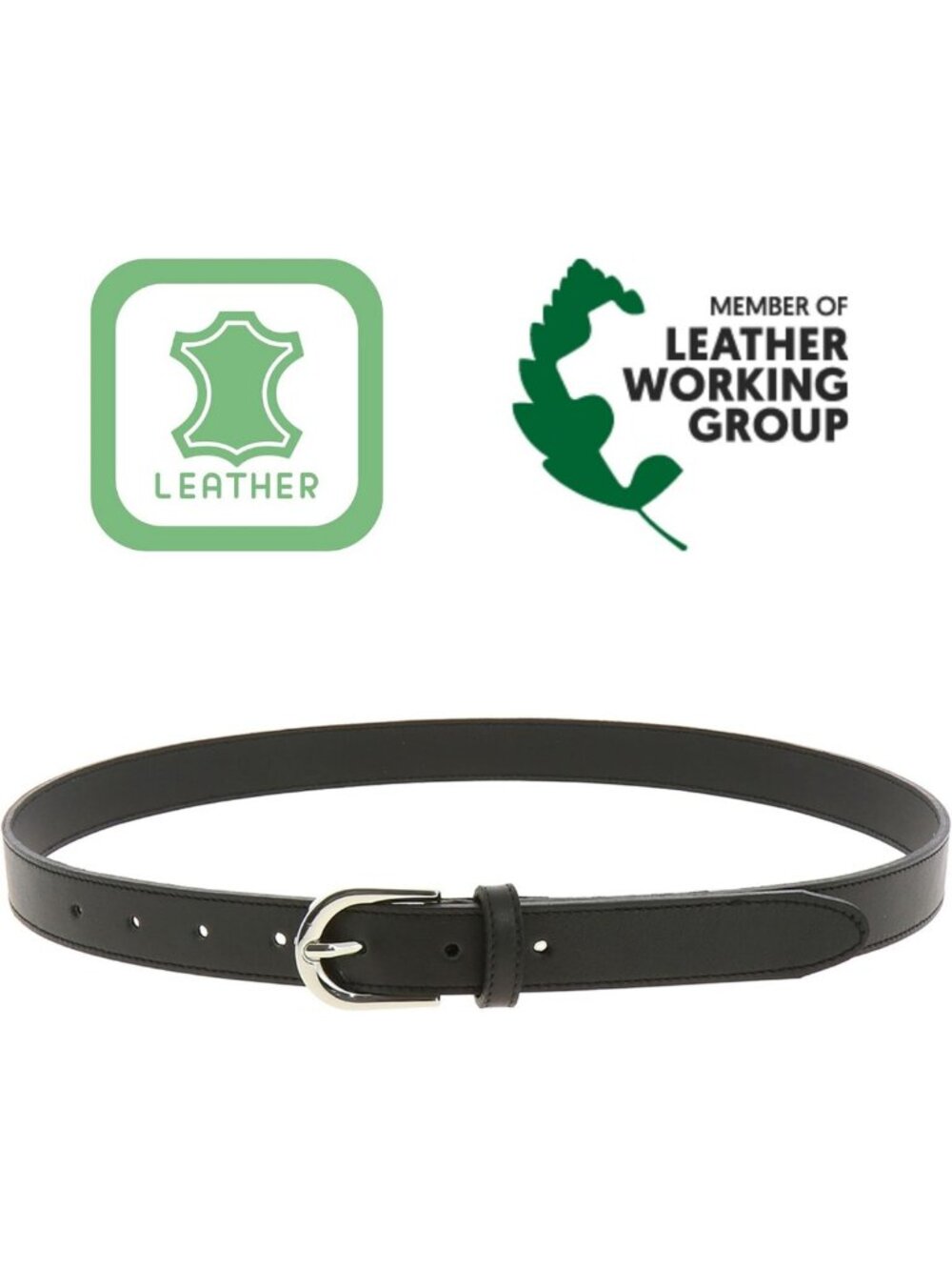 Stylish Women's Genuine Italian Leather Belt - Elegant Design, Made in France - Picture 5 of 8